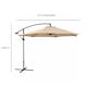 image 4 of Jack Stonehouse 3m Banana Cantilever Hanging Parasol for Garden Patio - Beige