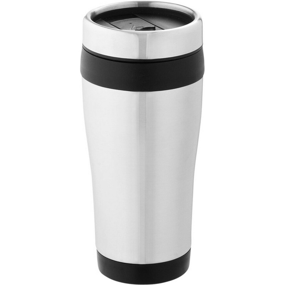 image 1 of Elwood Recycled Stainless Steel Insulated 410ml Tumbler - Solid Black - One Size