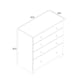 image 7 of Colorado 4 Drawer Chest - White Painted Wood Bedroom Storage Cabinet with Oak Effect Top | White | White | 1