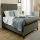 image 5 of Sally Linen Superking Bed Frame - Grey