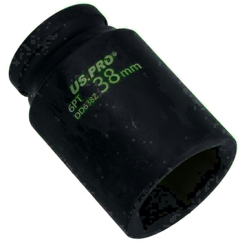 image 1 of 3/4" Drive 38mm Double Deep Impact Impacted Socket 6 Sided Single Hex HGV