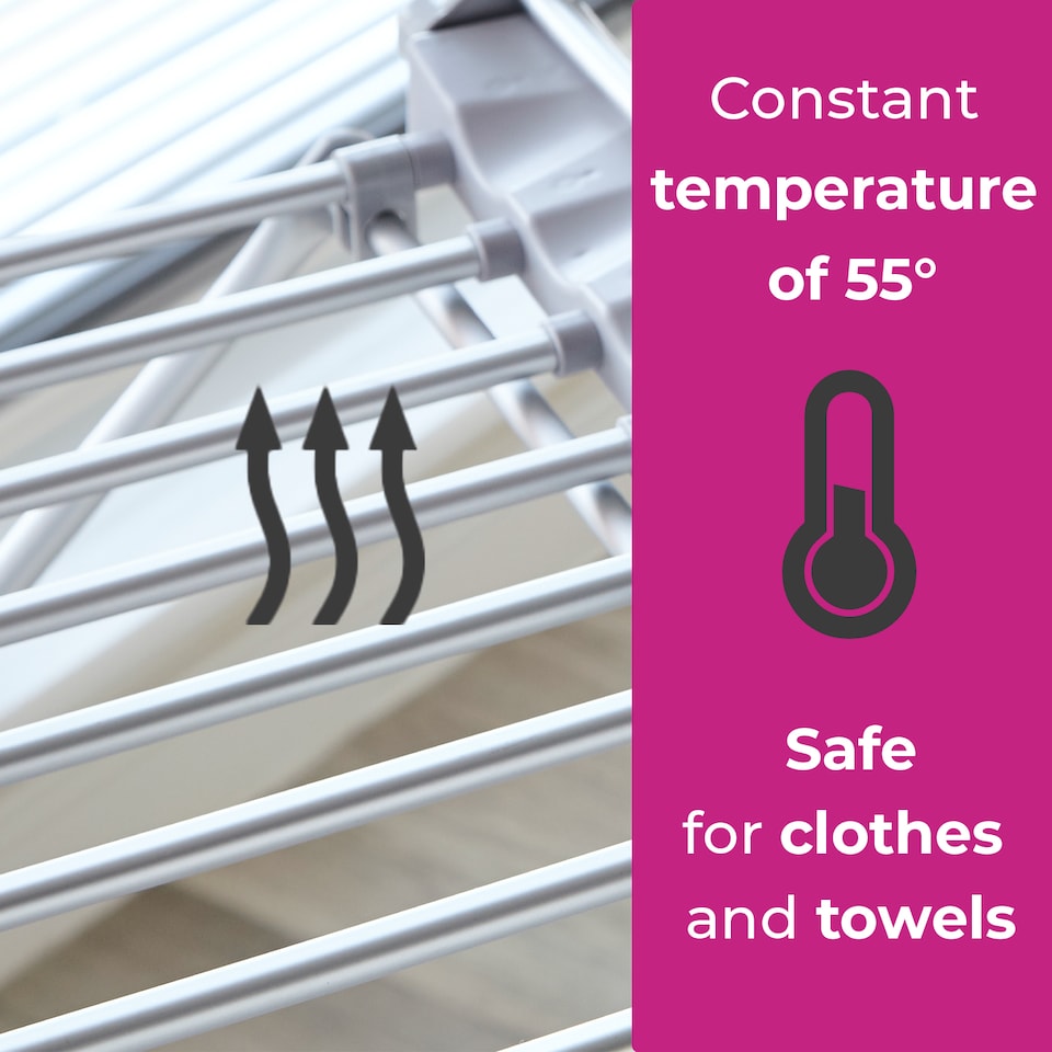 image 1 of Neo Electric Heated Winged Airer Clothes Dryer Rack