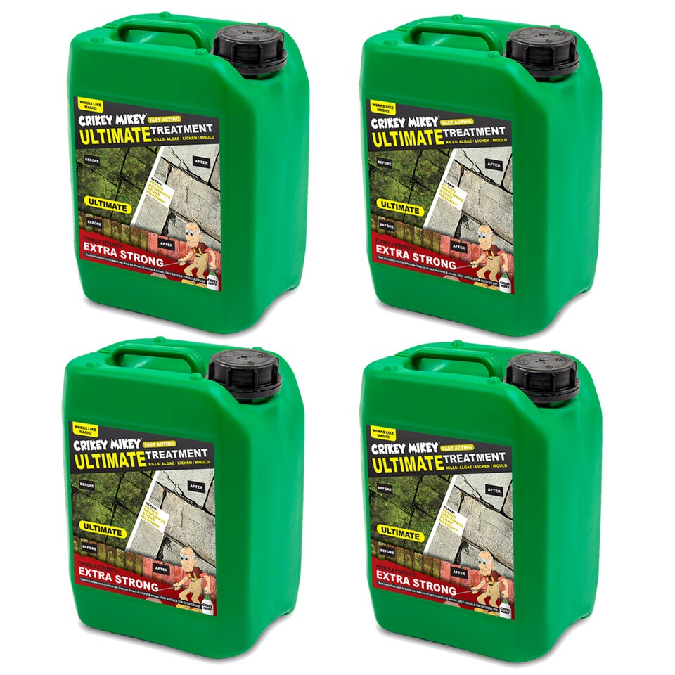 image 1 of Crikey Mikey Algae, Lichen & Mould Treatment, Extra Strong Formula, Block Paving, 20L Bulk