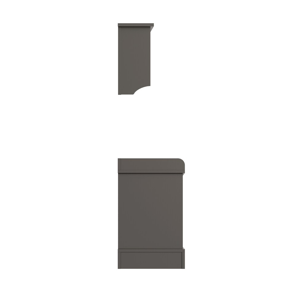 image 1 of Kempton Shoe Bench & Wall Rack | Grey | Grey