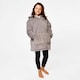 image 4 of Sienna Kids Oversized Hoodie Blanket Soft Sherpa Fleece Charcoal Grey | Grey | Charcoal Grey