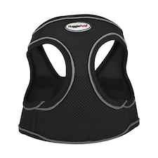 HugglePets Step In Air Mesh Dog Harness Black | L