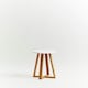 image 2 of Interiors By Premier Contemporary White And Natural Bamboo Round Stool, Durable Round Stool For Kitchen, Versatile Kitchen Stool