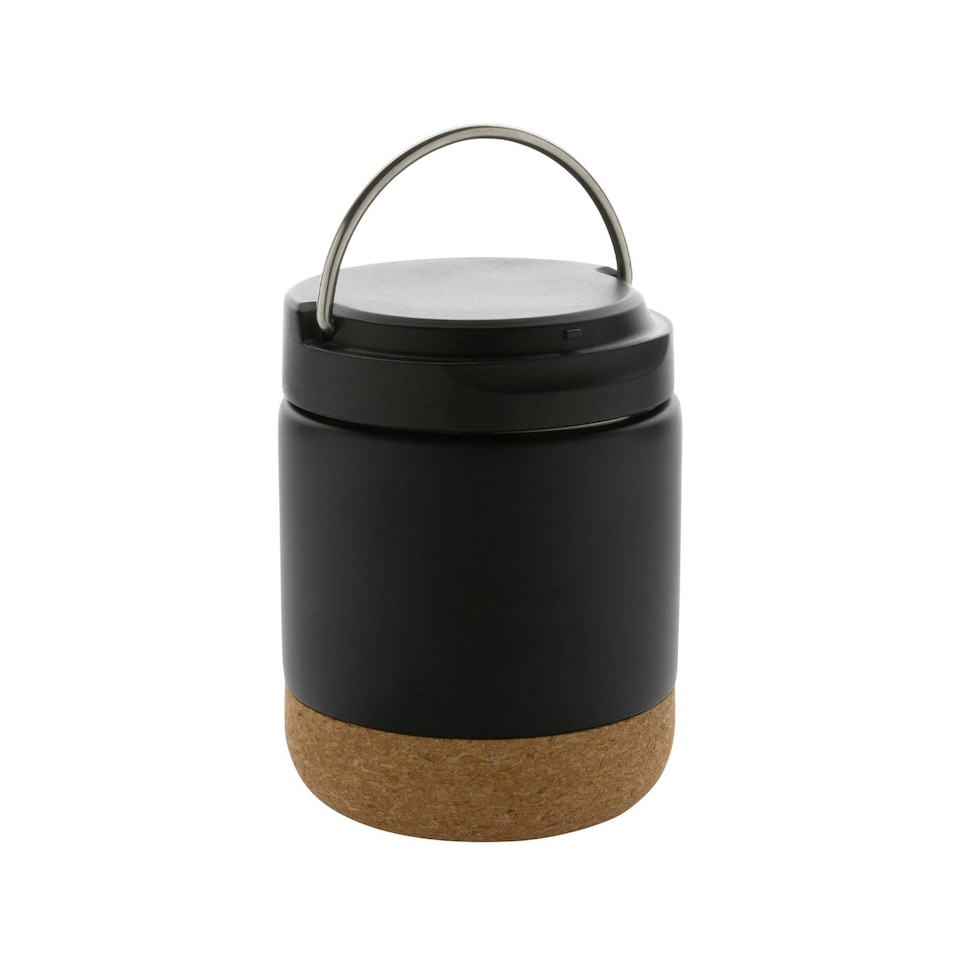 image 1 of XD Collection Savory Recycled Stainless Steel 400ml Food Flask - Black - One Size