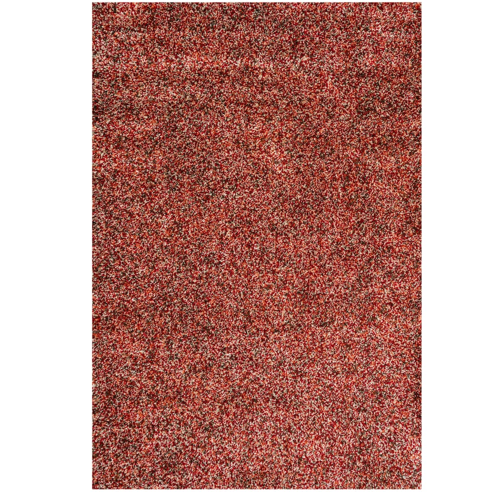 image 1 of KUKOON Red Brown Mottled Shaggy Living Room Area Rug 120cm x 170cm