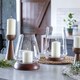 image 9 of Harvey Walnut Wooden Candle Holders Set of 2 N/A