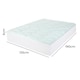 image 3 of Lavio Mattress Topper Pillowtop Memory Foam Bamboo Cover Bed Protector | White | Double