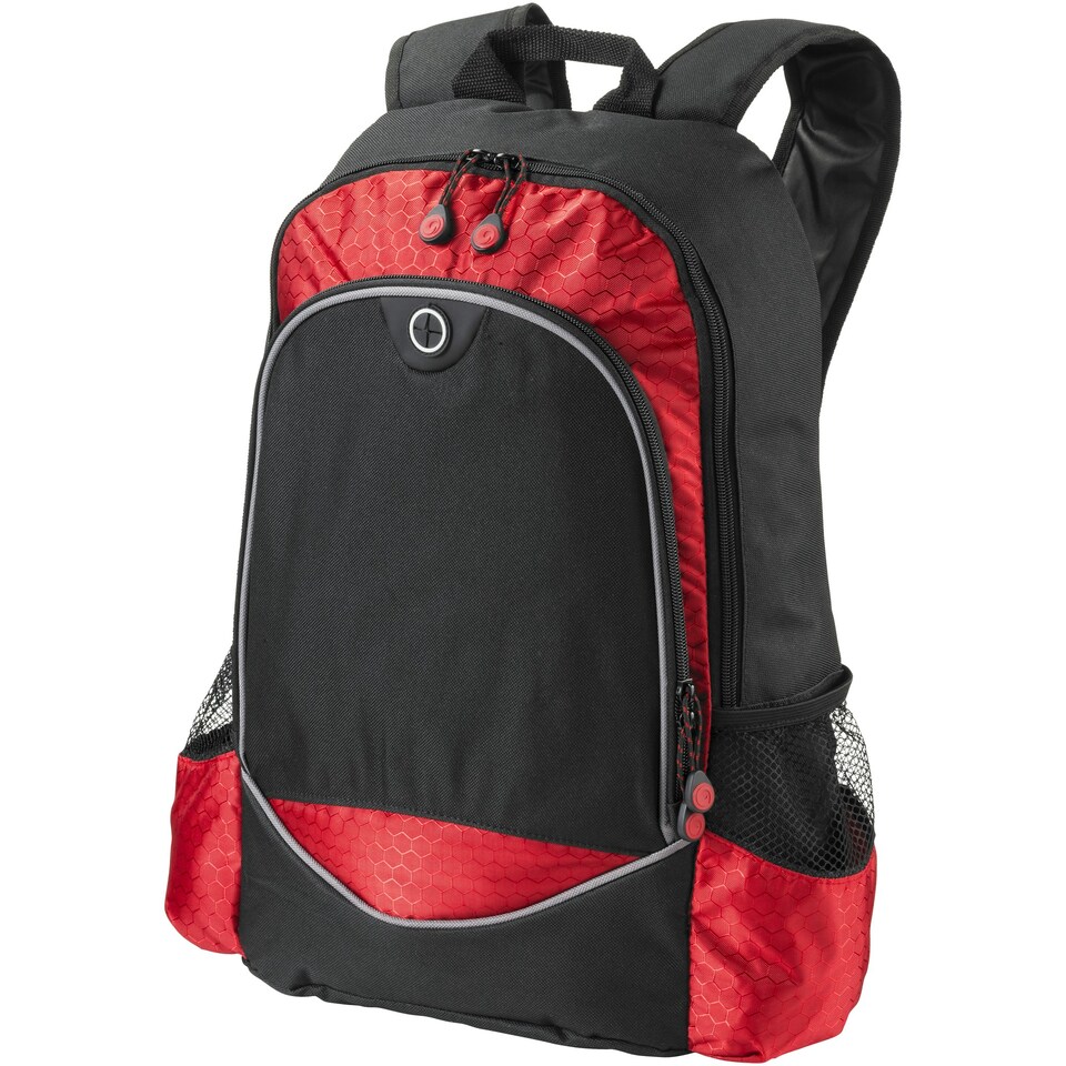 image 1 of Bullet Benton 15in Laptop Backpack - Solid Black/Red - 33 x 13.9 x 45 cm