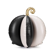 Black & White Pumpkin Halloween 3D Standing Shaped Air Fill Foil Balloon 58cm / 23 in