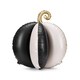 image 1 of Black & White Pumpkin Halloween 3D Standing Shaped Air Fill Foil Balloon 58cm / 23 in