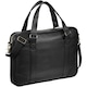 image 4 of Avenue Oxford 15.6in Laptop Slim Briefcase - Solid Black - 39 x 5 x 30cm | Black
