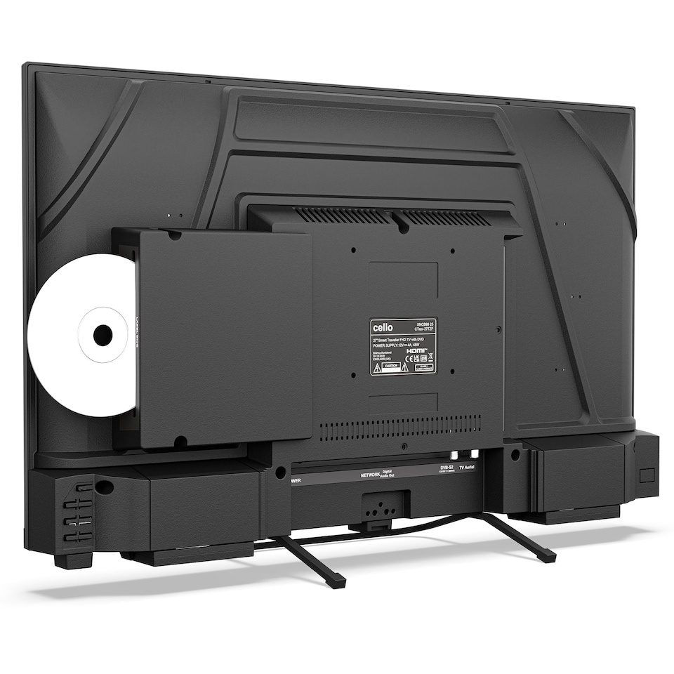 image 1 of Cello 27 inch Smart Samsung Plus 12-Volt Traveller TV with DVD Player | Black | Black | 27" | 1