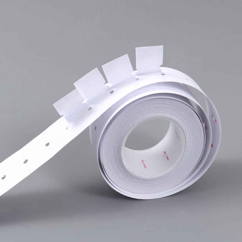image 1 of Pack of 10 Foska Self Adhesive White Blank Price Label Rolls (5000 Tickets)