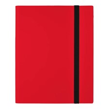 PokeProtection Trading Card Binder with Strap Closure and 360 Card Capacity in Red | Red | Red | 1