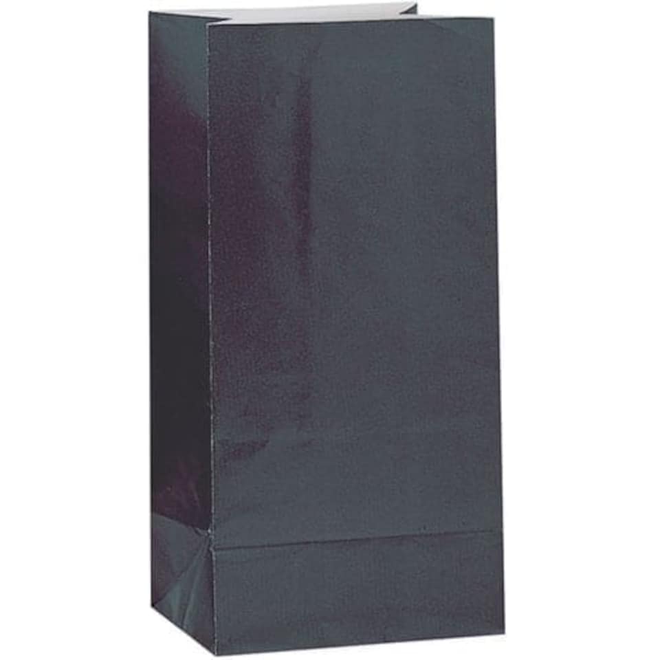 image 1 of Black Paper Party Bag - Pack of 12