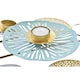 image 2 of Candle Holder DKD Home Decor Mirror Golden Metal Mint Waterlily (54 x 33 x 8 cm) N/A