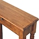 image 5 of Artisan Furniture Solid Wood Turned Legs 1 Drawer Chestnut Console, Brown