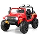 image 1 of COSTWAY 2-Seater Powered Electric UTV Large Kids car Red