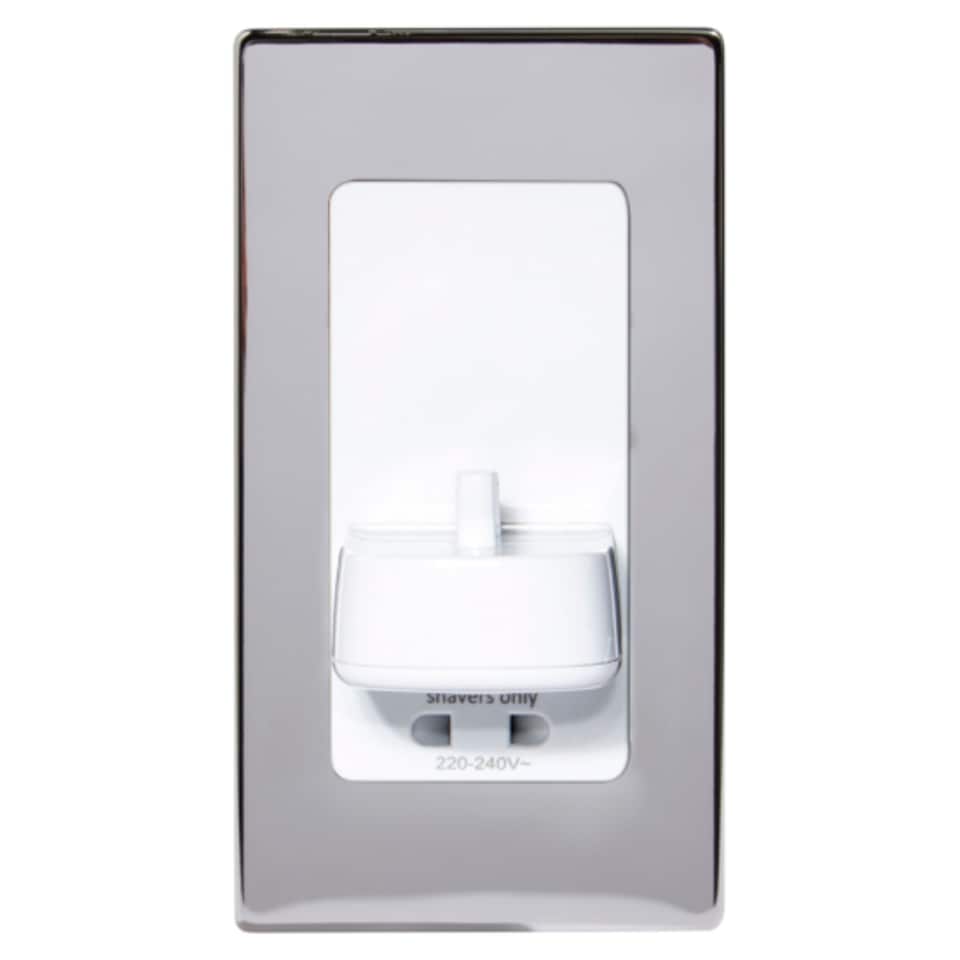 ProofVision PV12P In-wall Electric Toothbrush Charger & Shaver Socket Polished
