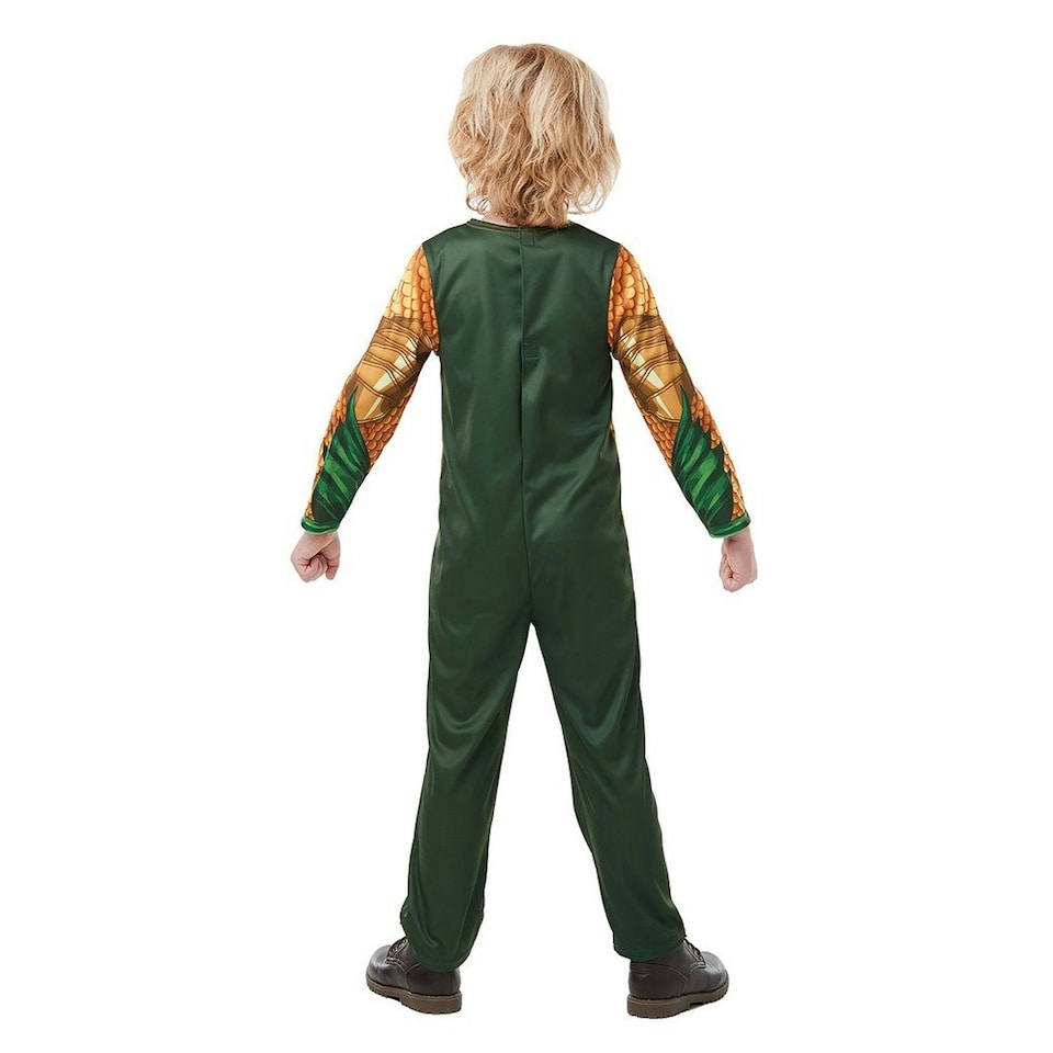 image 1 of Aquaman Childrens/Kids Costume - Gold/Green - 9-10 Years 9