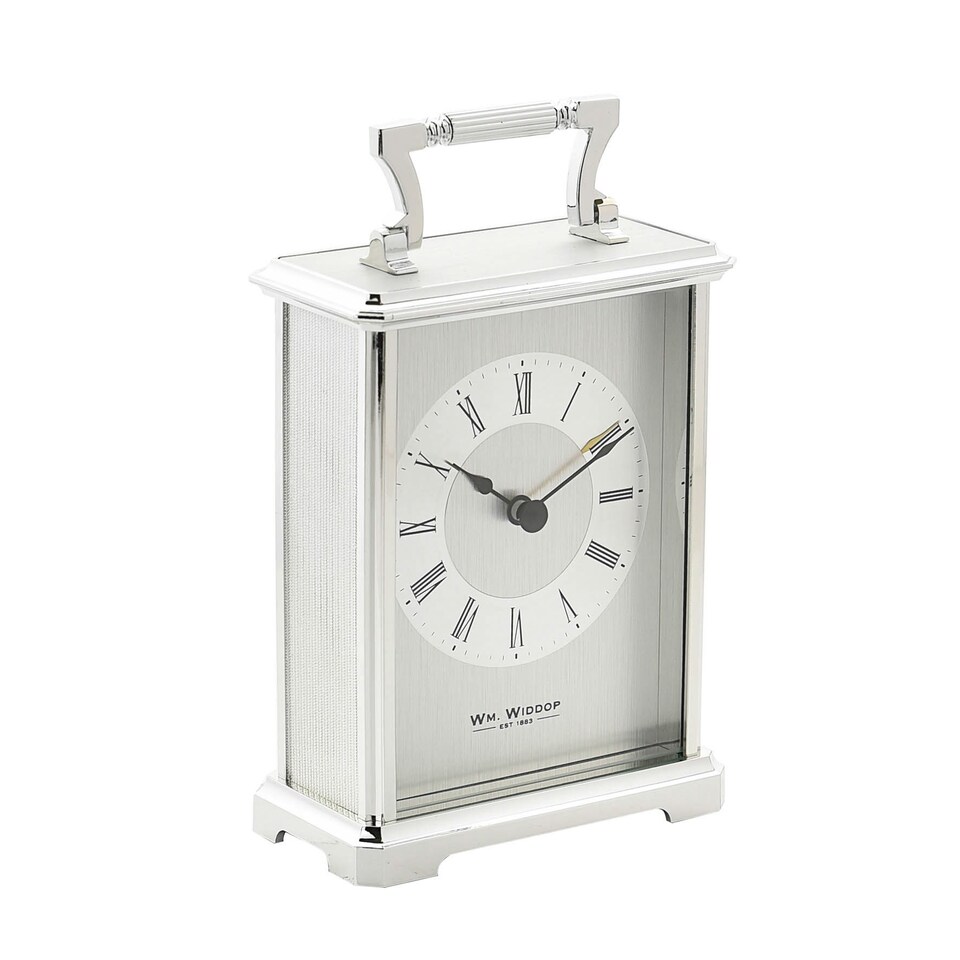 image 1 of Wm.Widdop Carriage Clock - Silver Silver