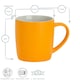 image 3 of Argon Tableware 6x Matt Coloured Coffee Mugs - Yellow - 350ml - Tea Mug Latte Mug Cappuccino Mug Drinking Mug Yellow