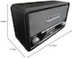 image 10 of Vintage Style Stereo DAB/DAB+ & FM Radio – Grey Wood Cabinet, Bluetooth, Clock Radio Alarm, AUX IN for Smart Phone/Tablet / MP3 Player – Mains or Battery