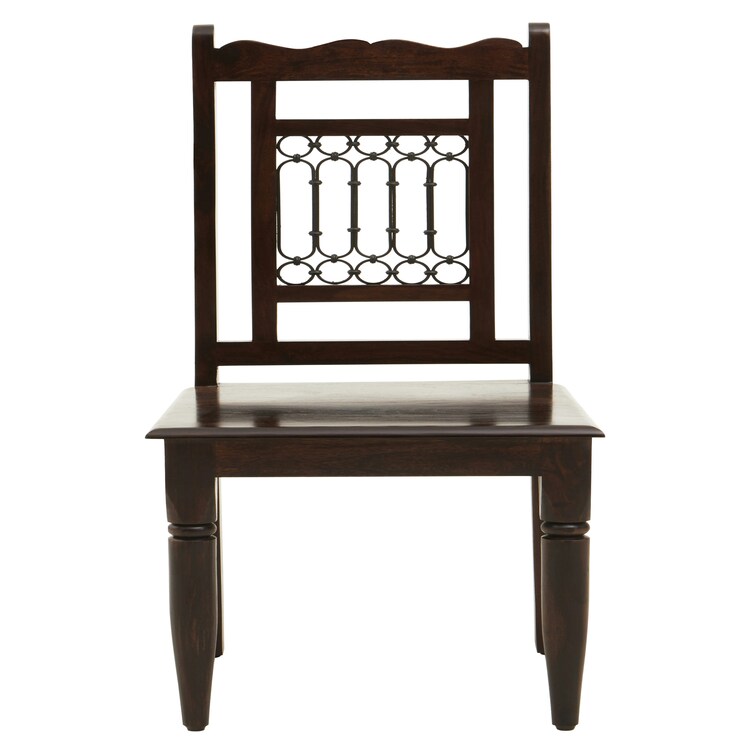Interiors By Premier Dark Sheesham Wood Dining Chair, Vintage Kitchen Chair For Dining, Wooden Dining Table Chair, Dining Chair Brown