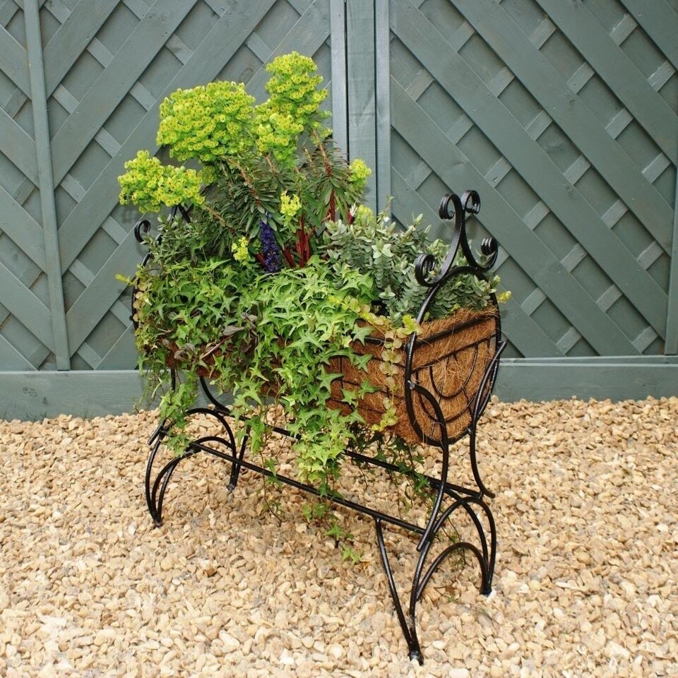 image 1 of Regal 750 Planter - Solid Steel - L30 x W76 x H76 cm - Black Brown