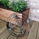 image 4 of Tom Chambers Handcrafted Heavy Duty Round Black Metal Garden Patio Plant Flower Pot Stand Caddy Trolley Dolly on Strong Metal Castor Wheels 27cm