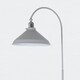 image 5 of First Choice Lighting Maxwell Flint Grey Chrome Floor Reading Lamp Grey | Chrome