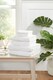 image 1 of Eden Weave Pure Cotton Face Cloth Towels Set Of 4 | White | Face cloth | 4