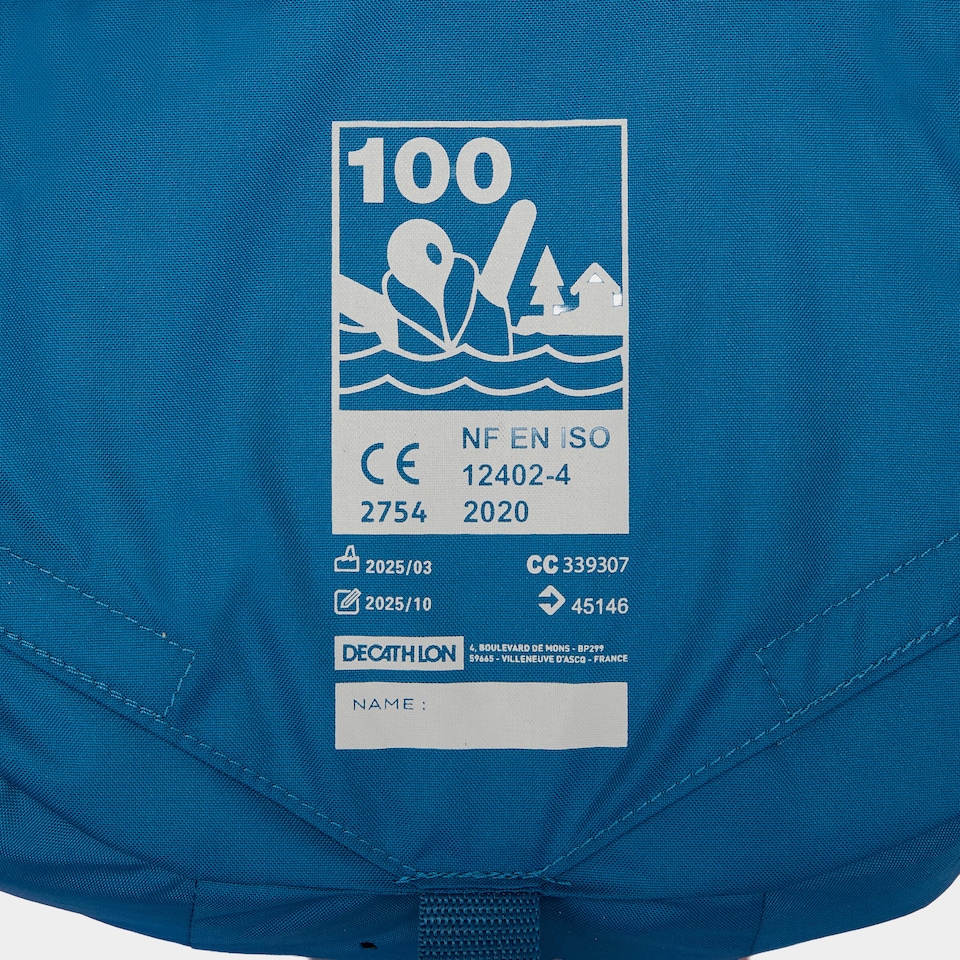 image 1 of Decathlon Baby Kids 100N life jacket LJ100N Easy Baby 10-15 kg - orange blue