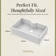 image 5 of Single Bowl Butler Sink with Tap Ledge Overflow No Tap Hole 795mm | White | White | 500 x 795 x 220mm | 1