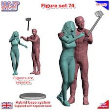 Trackside Unpainted Figures Scenery Display Driver Fan Set 74 New 1:32 WASP