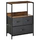 image 9 of HOMCOM 3 Drawer Storage Chest Unit Home w/ Shelves Home