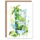 image 1 of Light Fun Lime Holiday Alcohol Drinker Him Her Birthday Card