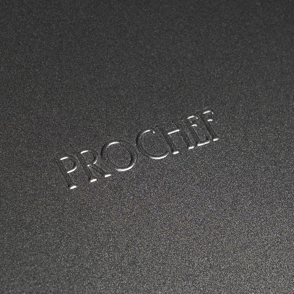 image 1 of ProChef 15" Non-Stick Carbon Steel Roasting Pan with V Rack Heavy-Duty Tray Black | L