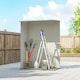 image 8 of Outsunny Outdoor Storage Shed Steel Garden Shed w/ Lockable Door