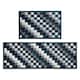 image 1 of JVL Mega Machine Washable Doormat and Runner Set, Pixels