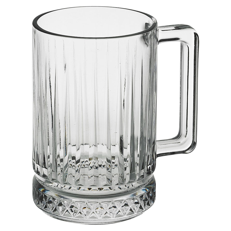 image 1 of Queensway Home And Dining Glass Coffee Mugs 310ml | Clear | Clear | Set of 4 | 4
