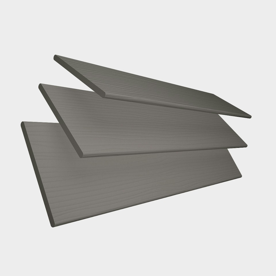 image 1 of 190cm Smooth Grey Faux Wood Venetian Blinds with Tapes (120cm Drop) | Grey | Grey
