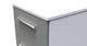 image 9 of Trent 3 Drawer Bedside Cabinet in Dusk Grey & White Matt (Ready Assembled) | Grey | Dusk Grey & White Matt
