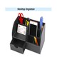 image 2 of PVC Black Desktop Organizer 28 x 14 x 14.5cm
