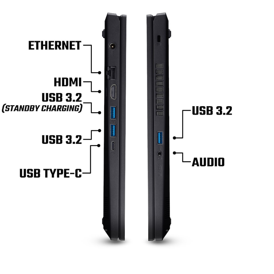 image 1 of Acer Nitro V 15 ANV15-52 Intel Core i5 13420H 16GB RAM 512GB SSD 15.6" Full HD 180Hz Windows 11 Home Laptop - Obsidian Black - NH.QUAEK.003