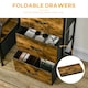 image 4 of HOMCOM Industrial 3 Drawers Storage Cabinet w/ Display Shelves for Living Room